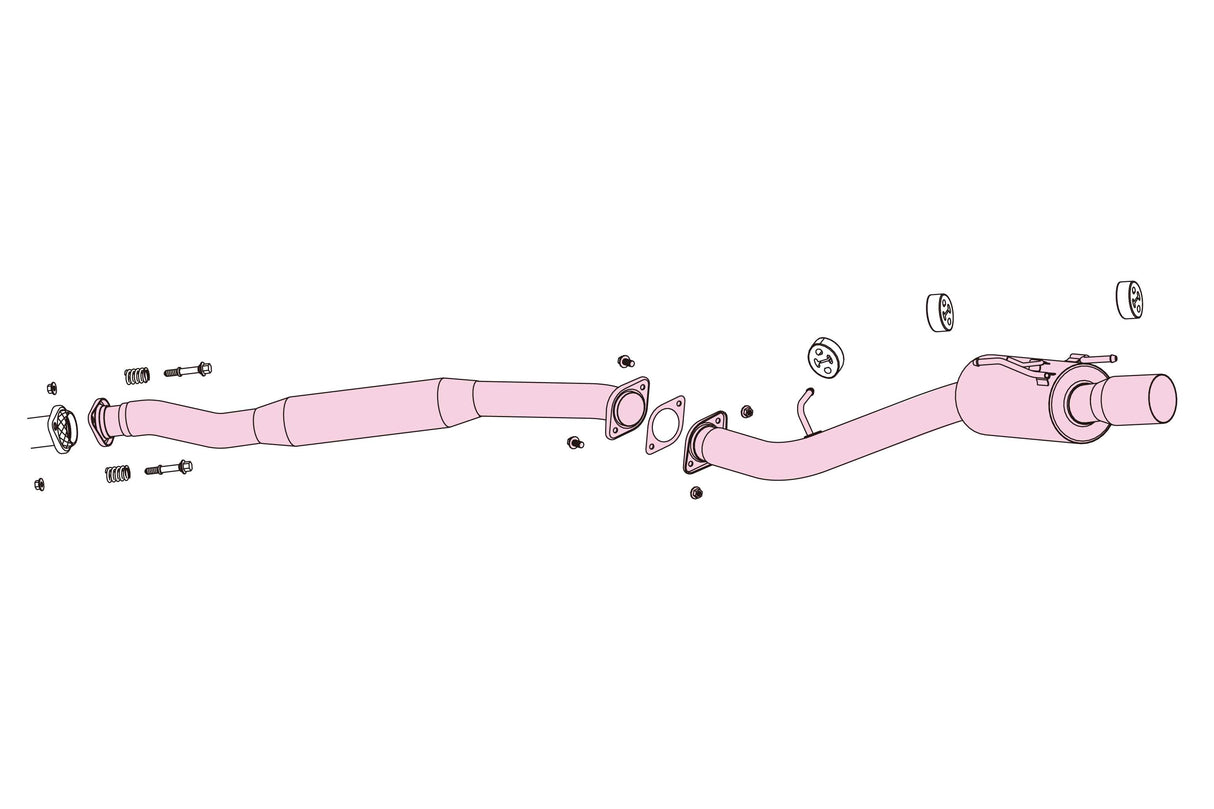 Fujitsubo A-RM Exhaust - Subaru Impreza STI/STI A-Line GRB/GRF