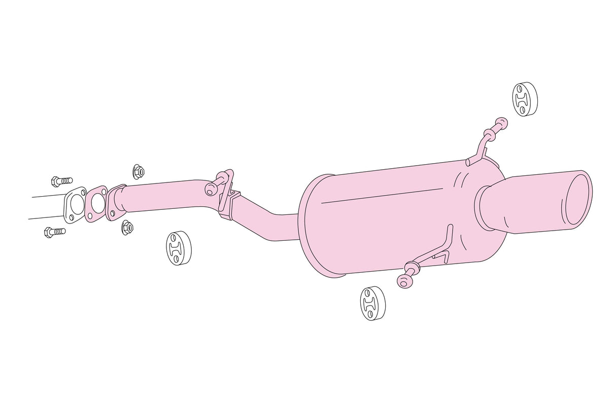 Fujitsubo Legalis R Type Evolution Exhaust - Subaru Forester Turbo SG5/SG9