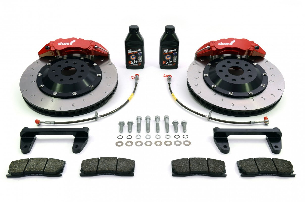 RCM / ALCON 6 Pot Front Brake Kit Red 343mm