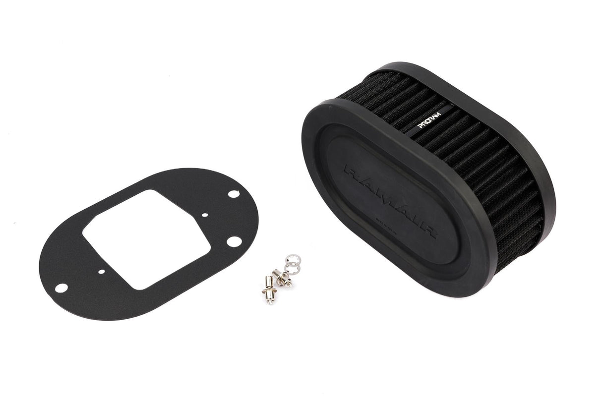 Ramair Pleated Carburettor Air Filter  Baseplate to fit Weber 32/34 DFT 65mm Int Height