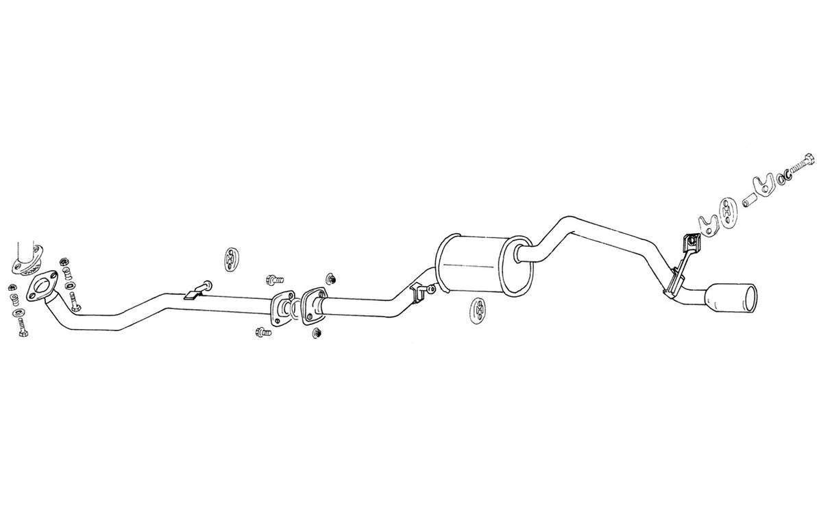 Fujitsubo Wagolis Exhaust - Daihatsu Yrv Turbo M201G