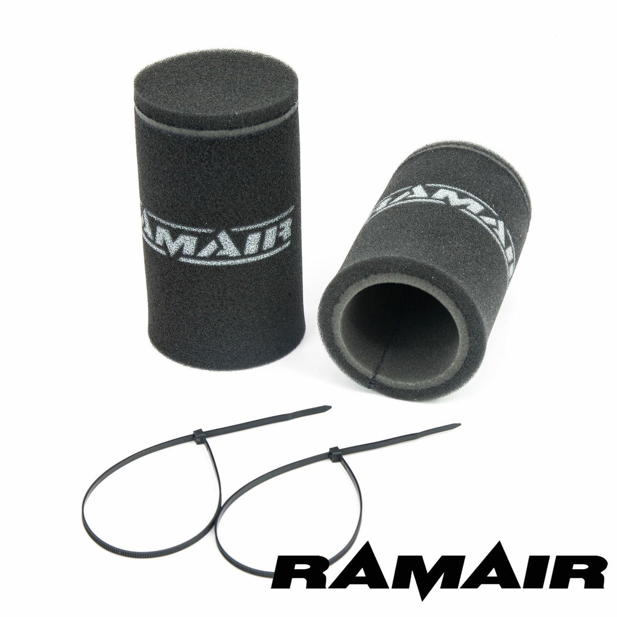 Ramair 2x Single Inlet Motorcycle Carb Sock Foam Air Filter 165mm