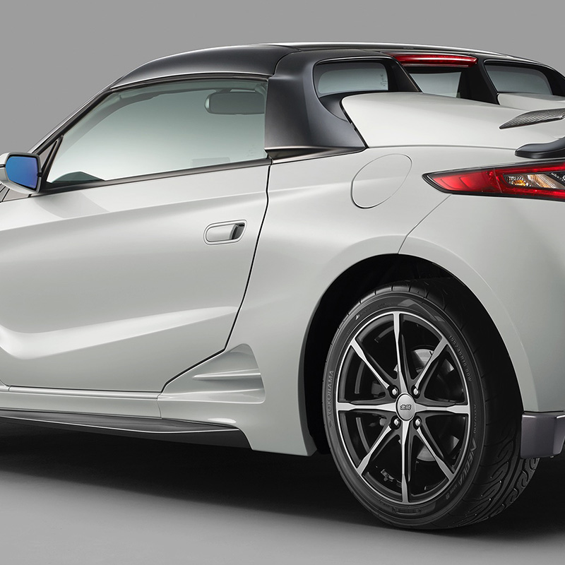 Mugen Side Spoilers and Rear Aero Fender Set, Unpainted - S660 JW5