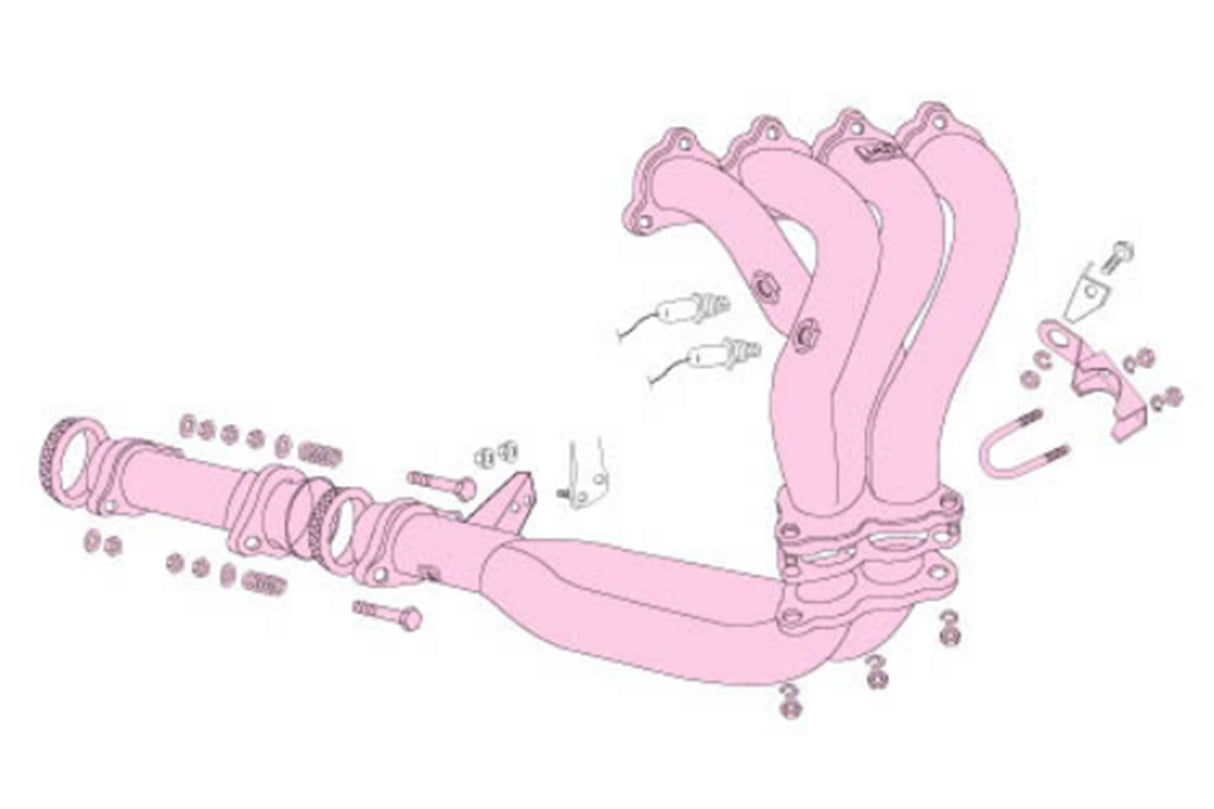 Fujitsubo Super Ex Basic Exhaust Manifold - Honda Cr-X/Civic Sir EF8/9