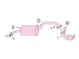 Fujitsubo A-K Exhaust - Suzuki Wagon R NA 2WD/Lapin NA MH23S/HE22S