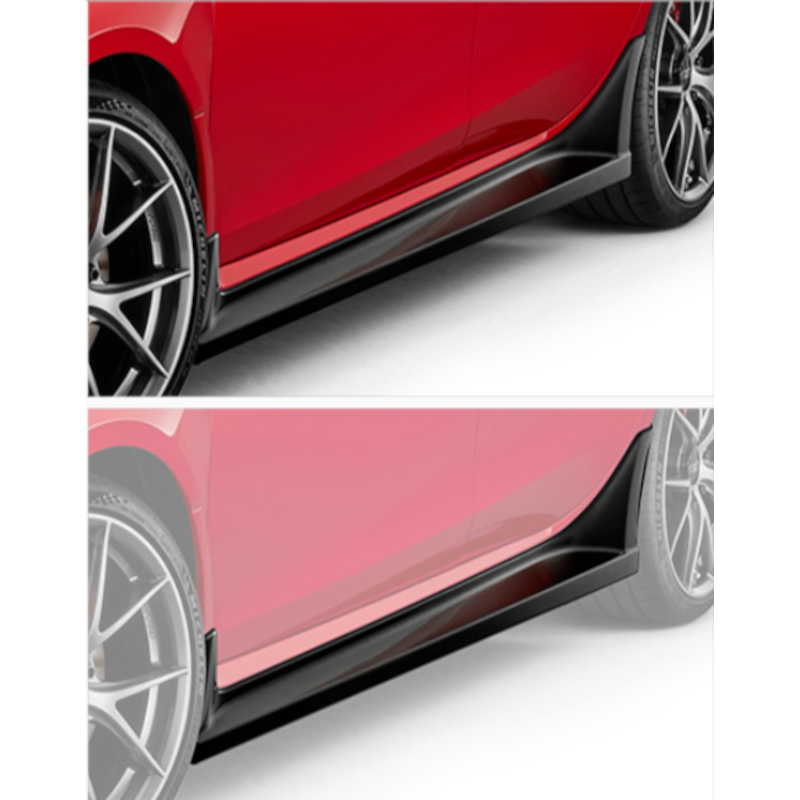 Mugen Side Skirts, Gloss Black - Civic Type R FL5