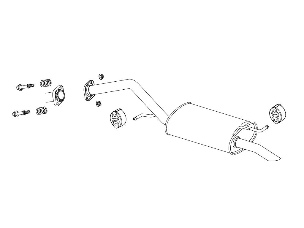 Fujitsubo Wagolis Exhaust - Toyota Prius 1.5 2WD NHW20