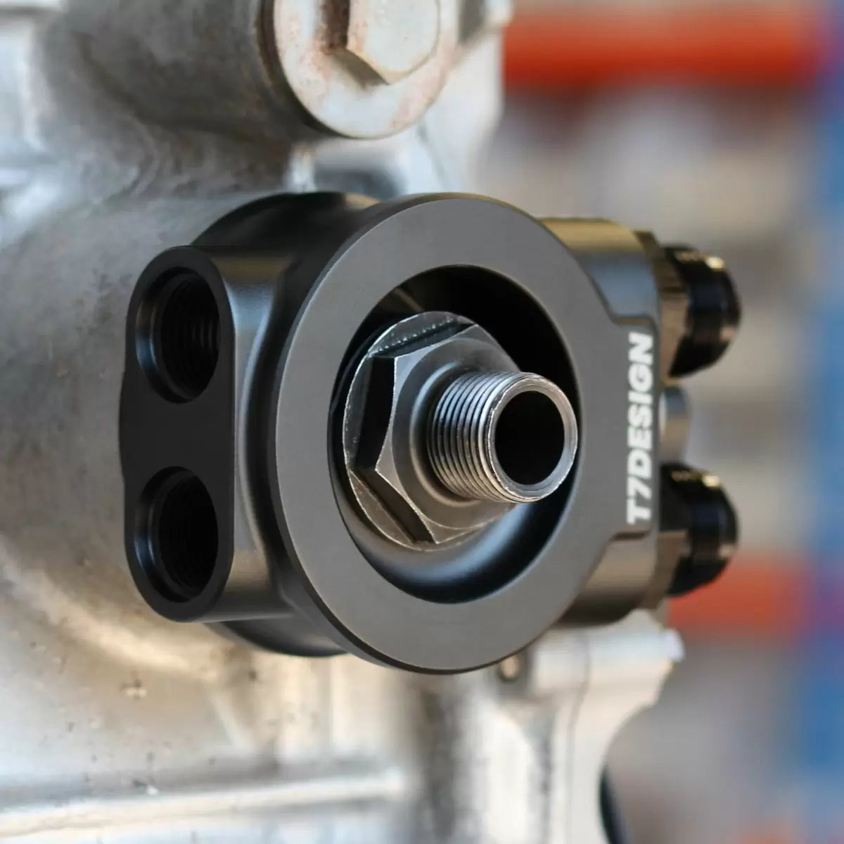 T7Design Honda K20 K24 Oil Cooler Sandwich Plate (Non-Thermostatic)