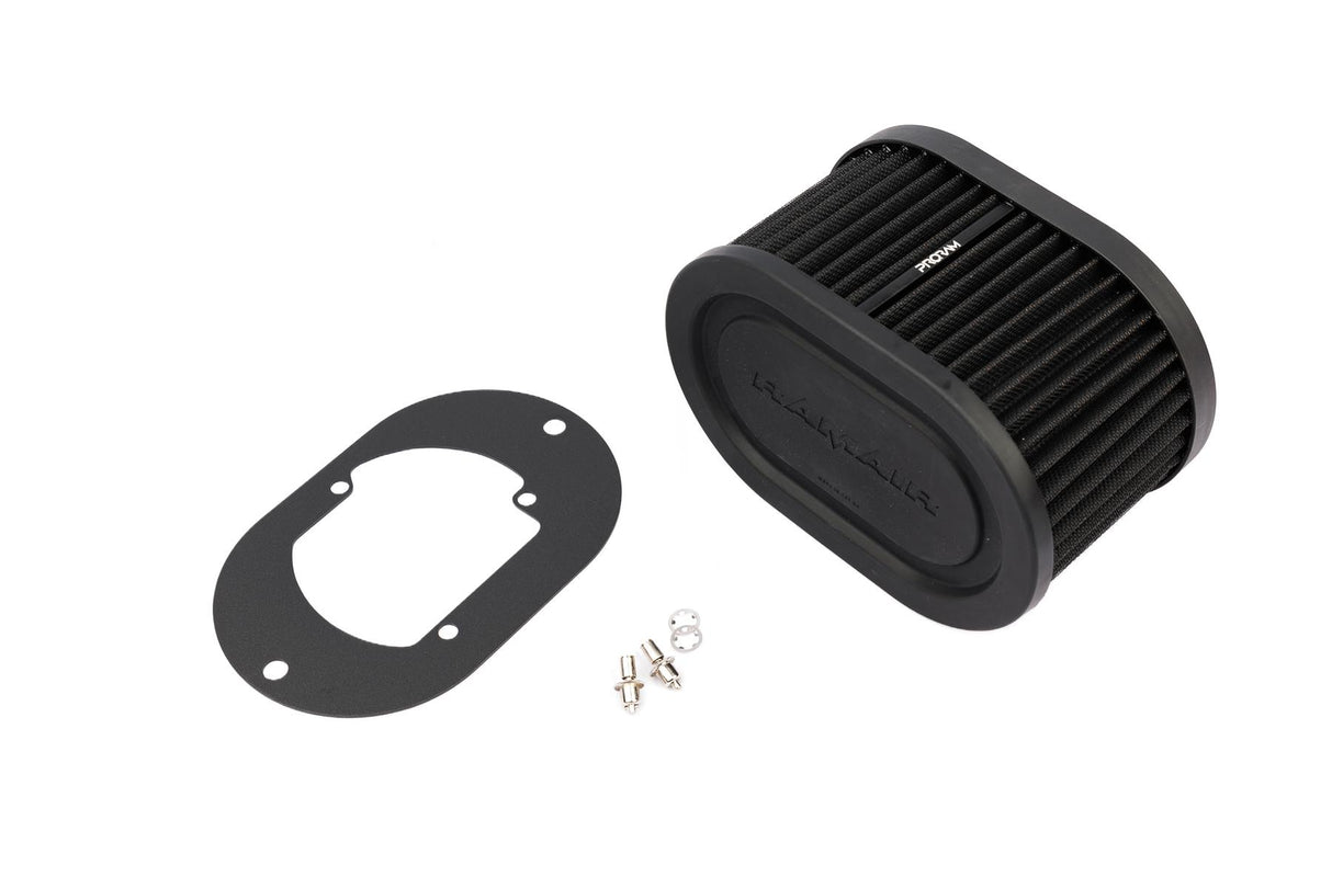Ramair Pleated Carburettor Air Filter Baseplate to fit Pierburg 2E2, 2E3, 2E-E 100mm