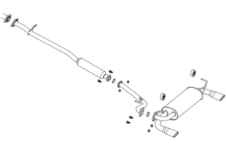 Fujitsubo A-S Exhaust - Nissan Dualis 4Wd NJ10/KNJ10