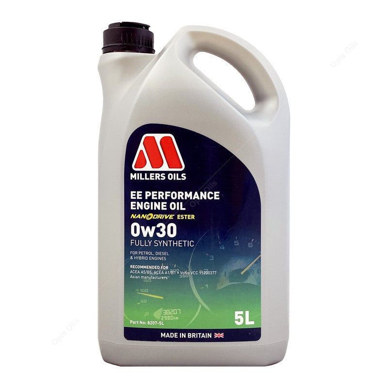 Millers Oils EE Performance 0w30 Fully Synthetic Engine Oil - 5L