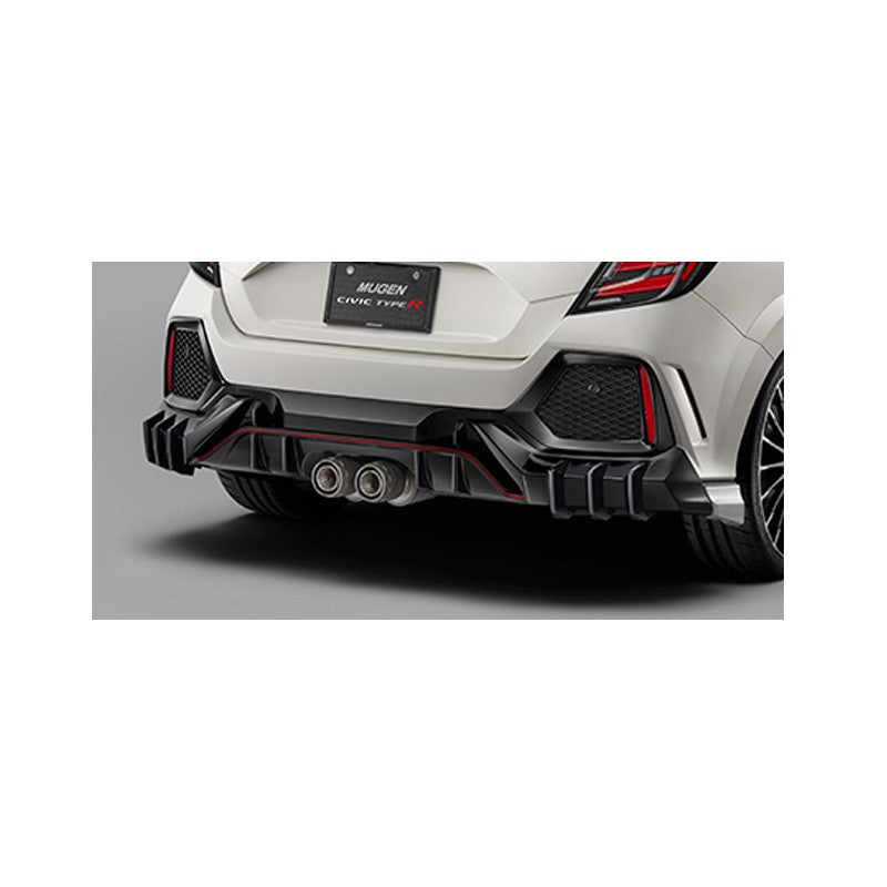 Mugen Rear Bumper Diffuser - Civic Type R FK8 (facelift)-Black