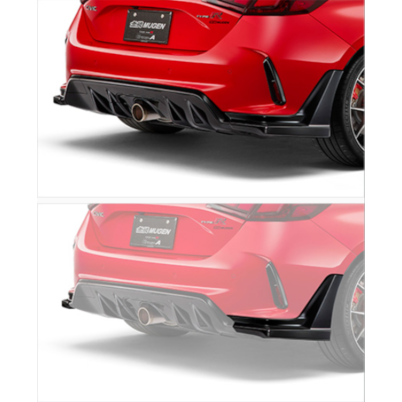 Mugen Rear Under Spoiler, Gloss Black - Civic Type R FL5