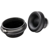 Ramair Pleated Small Uni Performance Cone Air Filter & Velocity Stack - 83mm (3.25inch) OD