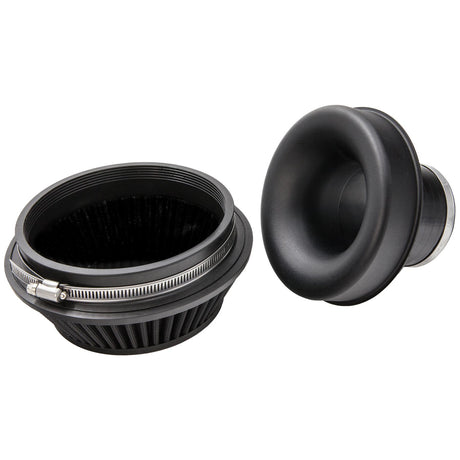 Ramair Ramair Pleated Small Uni Performance Cone Air Filter & Velocity Stack - 83mm (3.25inch) OD