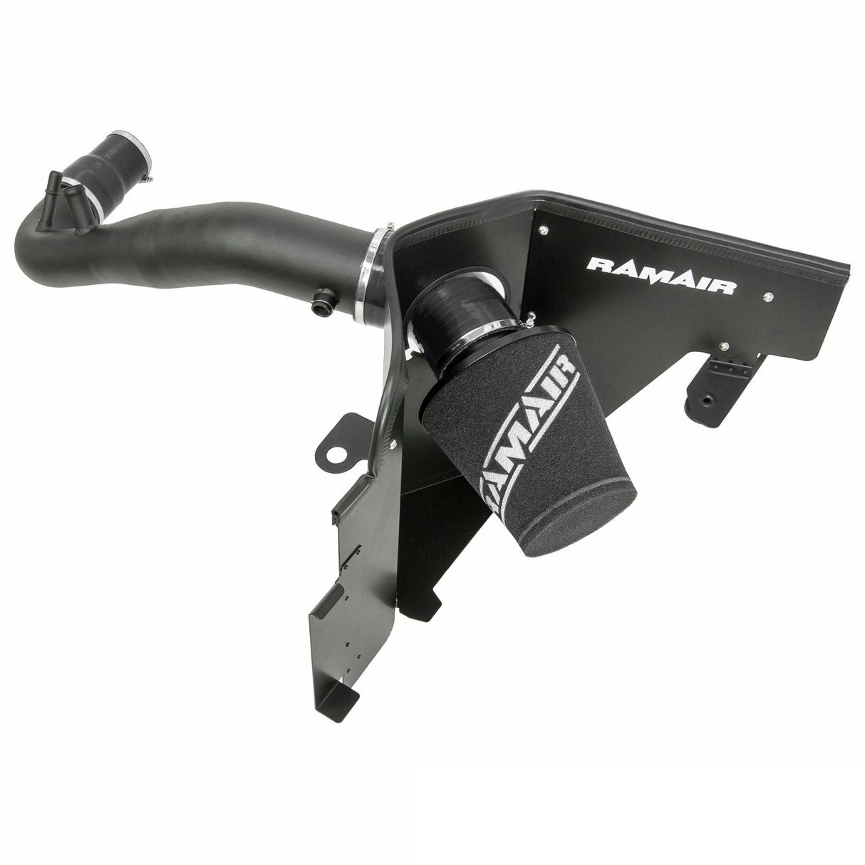 Ramair Performance Foam Induction Kit for 2.3 Ecoboost Ford Mustang - Black Hose