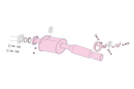 Fujitsubo Power Getter Exhaust - Toyota Isis 2.0/1.8 2WD Platana ANM10W