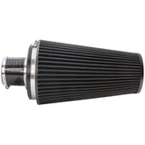 Ramair Ramair Pleated Pleated 102mm (4inch)ID Neck XLarge Cone Air Filter with Velocity Stack and Coupling
