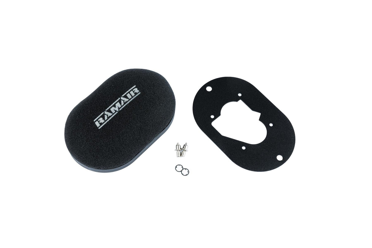 Ramair Domed Carb Air Filter & Baseplate to fit Weber 32/34 DMTL, DMTR, DATR  - 40mm Internal Height