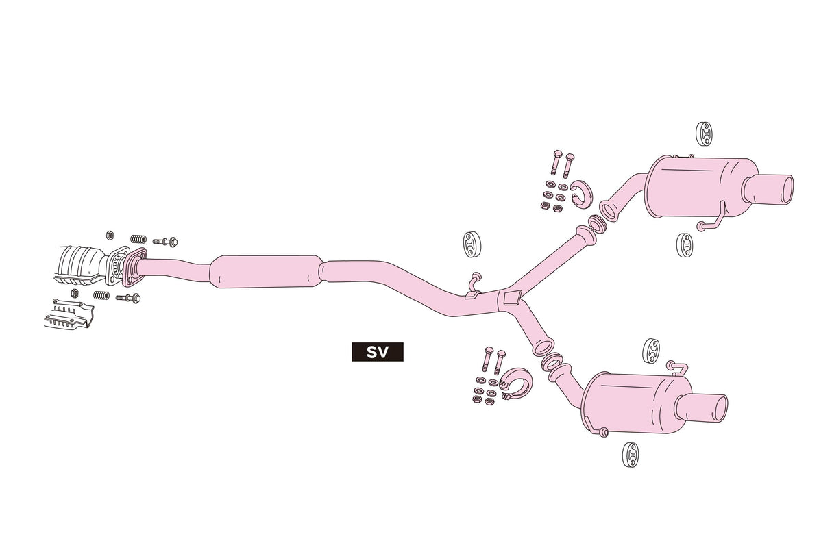 Fujitsubo Legalis R Type Evolution Sv Exhaust - Subaru Legacy B4 2.0 Gt BL5