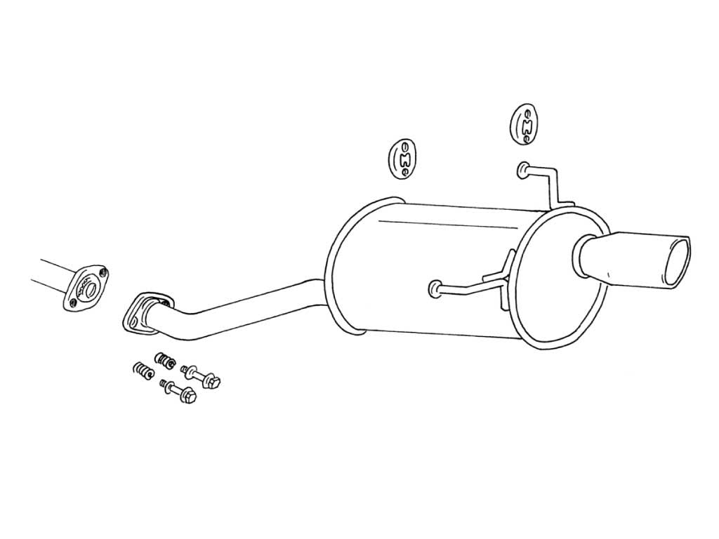 Fujitsubo Wagolis Exhaust - Honda Mobilio Spike/Mobilio 2WD GK1/GB1