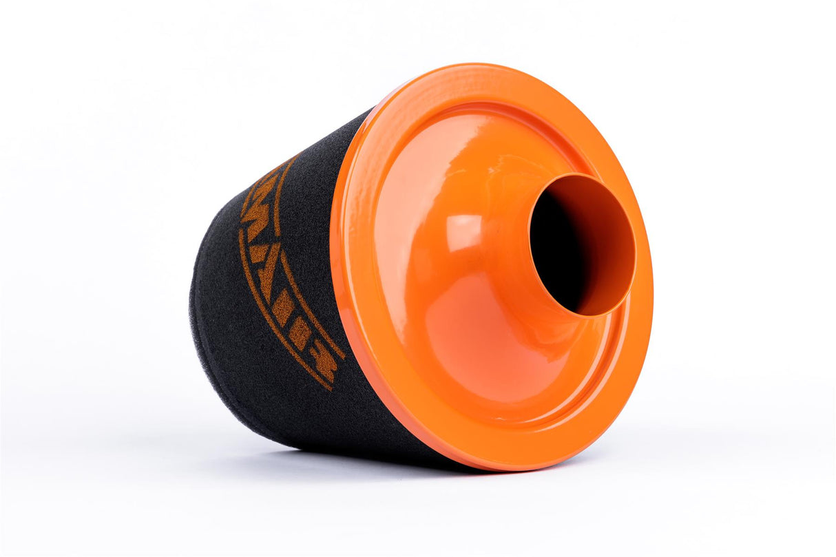 Ramair Large Foam Filter Aluminium Base 90mm (3.5inch) OD Orange