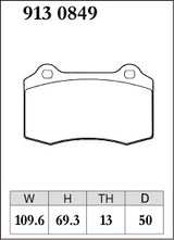 Dixcel Z Type Brake Pads - Front - V.W Golf 4/5 and Sirocco GT Kit