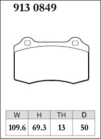Dixcel Z Type Brake Pads - Front - V.W Golf 4/5 and Sirocco GT Kit