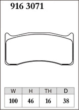 Dixcel RA Type Brake Pads - Front - Brembo X2.040.01 15.7mm