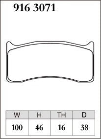 Dixcel RA Type Brake Pads - Front - Brembo X2.040.01 15.7mm