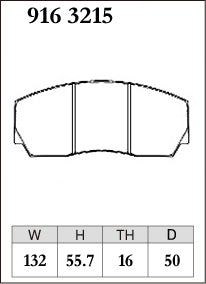 Dixcel RE Type Brake Pads - Front - AP 4pot CP5200 D50 TH16