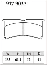 Dixcel Z Type Brake Pads - Rear - Wilwood Superlite 4/6 16.5mm