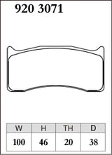 Dixcel RA Type Brake Pads - Front - WILWOOD IR-GT 20mm