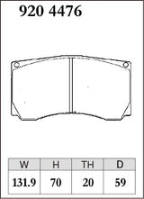 Dixcel Specom B Type Brake Pads - Rear - Alcon K-Type PNF4476X 20mm