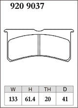 Dixcel RA Type Brake Pads - Front - WILWOOD SUPERLITE 4R 20mm