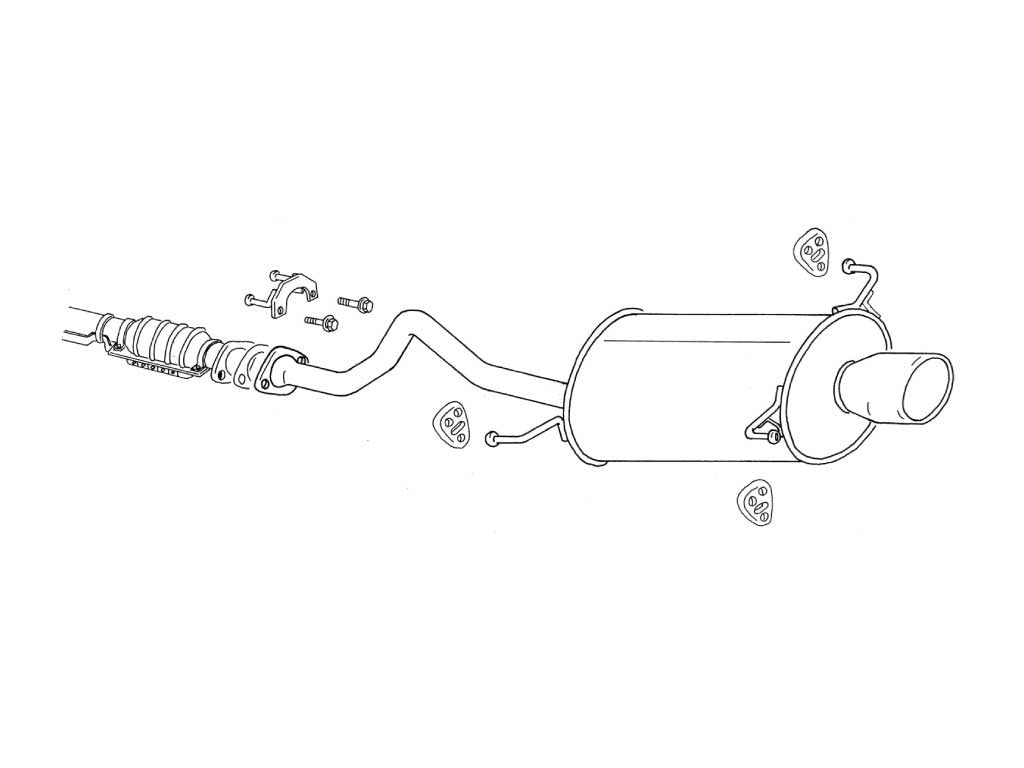 Fujitsubo Wagolis Exhaust - Toyota Estima Lucida/Emina 2/4Wd TCR10//11/20/21G