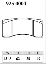 Dixcel RA Type Brake Pads - Front - NISMO BREMBO 25T