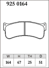 Dixcel RE Type Brake Pads - Front - Brembo 6pot GT Front 25t