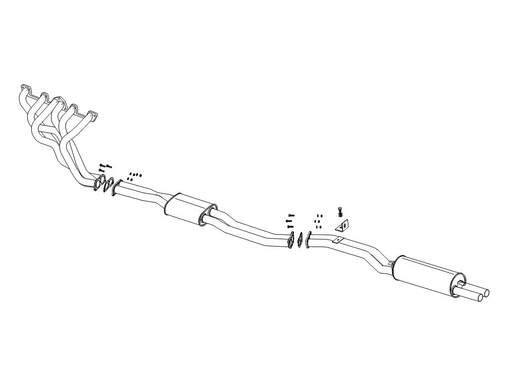 Fujitsubo EPU Exhaust and Manifold Set - Skyline KGC10 L20 2 Door