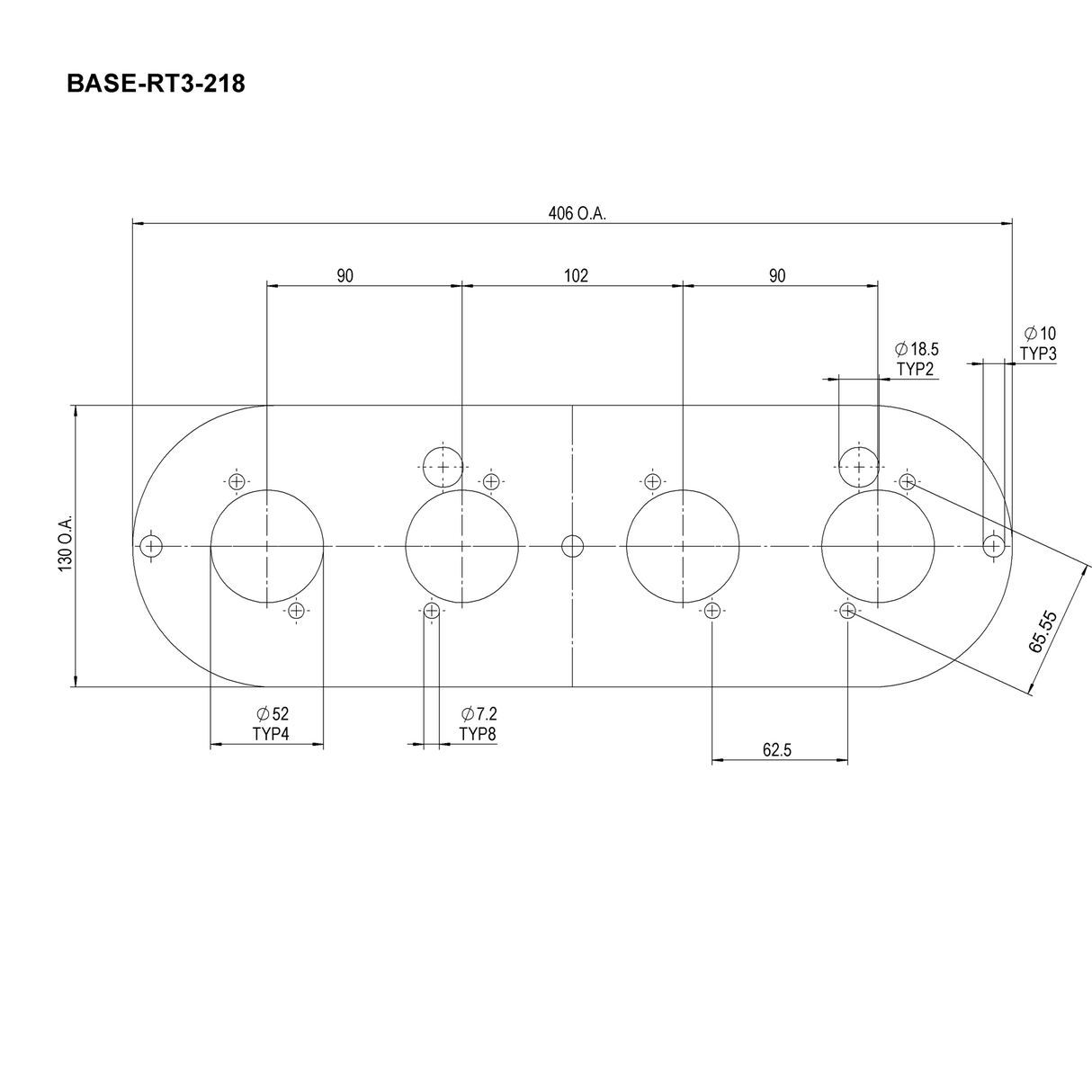 Ramair Twin Carb Air Filter With Baseplate Lotus Twin Cam 1558cc 65mm Internal Height