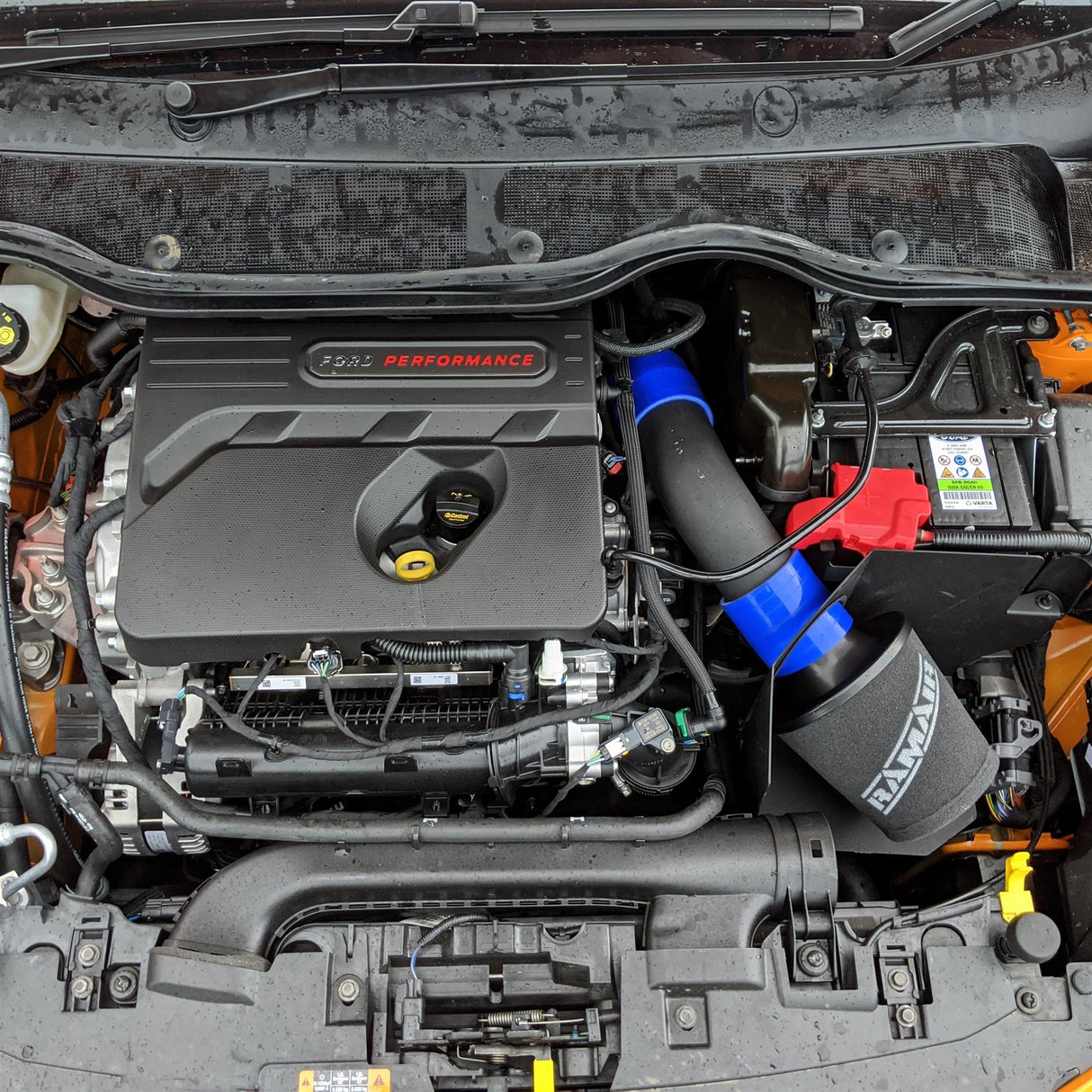 Ramair Performance Foam Induction Kit for MK8 Ford Fiesta ST 1.5 EcoBoost - Blue Hose