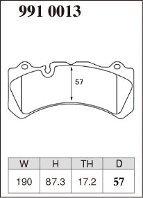 Dixcel ES Type Brake Pads - Front - Brembo 6pot Caliper