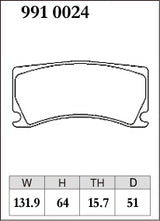 Dixcel M Type Brake Pads - Front - Jaguar XK8 R4.2v8 SC 6pot