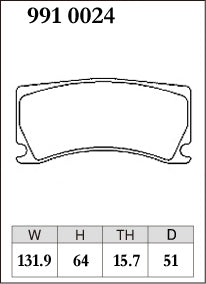 Dixcel ES Type Brake Pads - Front - JAGUAR XK8 R4.2v8 SC 6pot
