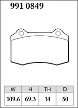 Dixcel ES Type Brake Pads - Front - Brembo