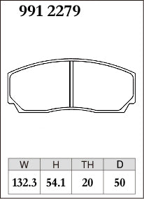 Dixcel Z Type Brake Pads - Front - AP 4pot CP3215D50-20mm