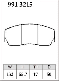 Dixcel ES Type Brake Pads- Front - AP Racing 4 Pot CP3307/5000/5200 D50