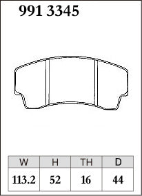 Dixcel ES Type Brake Pads - Front - AP Racing CP3345