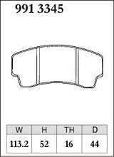 Dixcel ES Type Brake Pads - Front - AP Racing CP3345