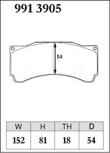 Dixcel ES Type Brake Pads - Front - AP Racing CP9660